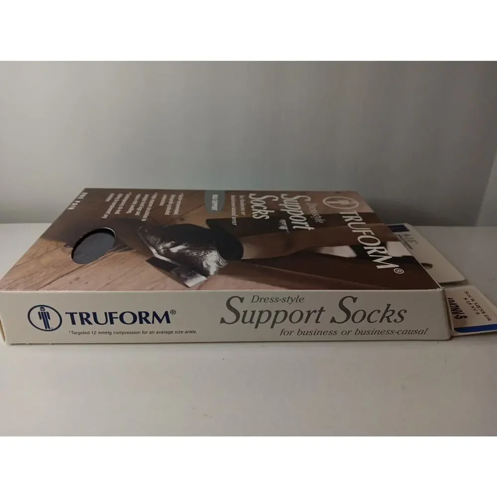 Truform Men's Socks Knee High Dress Style: 8-15 NAVY (1942NV-S)
